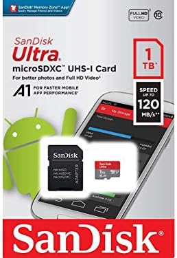 Ultra 1 TB microSDXC Çalışır LG E989 Artı SanFlash ve SanDisk tarafından Doğrulanmış (A1/C10/U1/8 k/120MBs)
