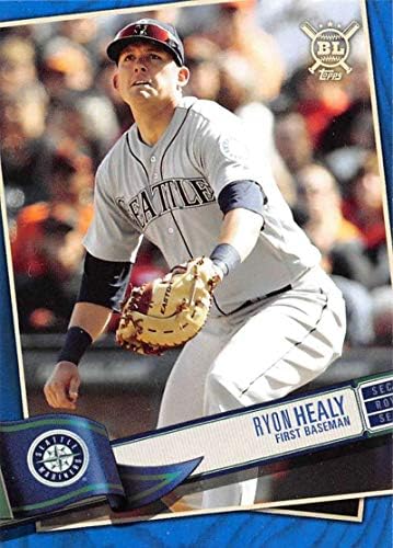2019 Büyük Lig Mavi Beyzbol 15 Ryon Healy Seattle Mariners Resmi MLB Ticaret Kartı Topps